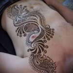 Fénykép egy henna tetoválásról férfiaknak (tetoválás) (érték) - példa rajz - 016 23123