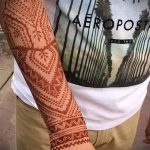 Fénykép egy henna tetoválásról férfiaknak (tetoválás) (érték) - példa rajz - 021