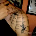 صورة لشم عنكبوت على الكتف 25.07.2021 №027 - وشم عنكبوت على الكتف -