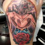 Fénykép a vérfarkas tetoválásról 04/01/2021 №441 - vérfarkas tetoválás -