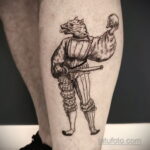 Farkasember tetoválás fotója 01.04.2021 №408 - vérfarkas tetoválás -