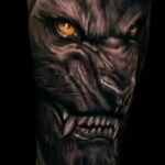 Farkasember tetoválás fotója 01.04.2021 №168 - vérfarkas tetoválás -