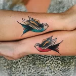 صورة وشم مع طائر طائر 13082021 - №0226 - وشم حلمة -