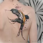 صورة وشم مع طائر طائر 13082021 - №0225 - وشم حلمة -