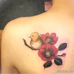 صورة وشم مع طائر طائر 13082021 - №0220 - وشم حلمة -