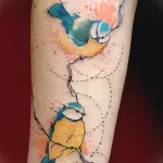 صورة وشم مع طائر حلمة 13082021 - # 0215 - وشم حلمة -