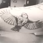 صورة وشم مع طائر حلمة 13082021 - # 0213 - وشم حلمة -