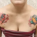 صورة وشم مع طائر طائر 13082021 - №0199 - وشم حلمة -