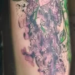 صورة وشم مع طائر حلمة 13082021 - №0195 - وشم حلمة -