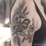 صورة وشم مع طائر طائر 13082021 - №0174 - وشم حلمة -