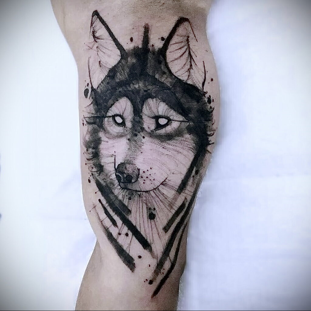 Fénykép tetoválásról kutyafajtával Husky 2021.03.08. №1101 - husky tetoválás -