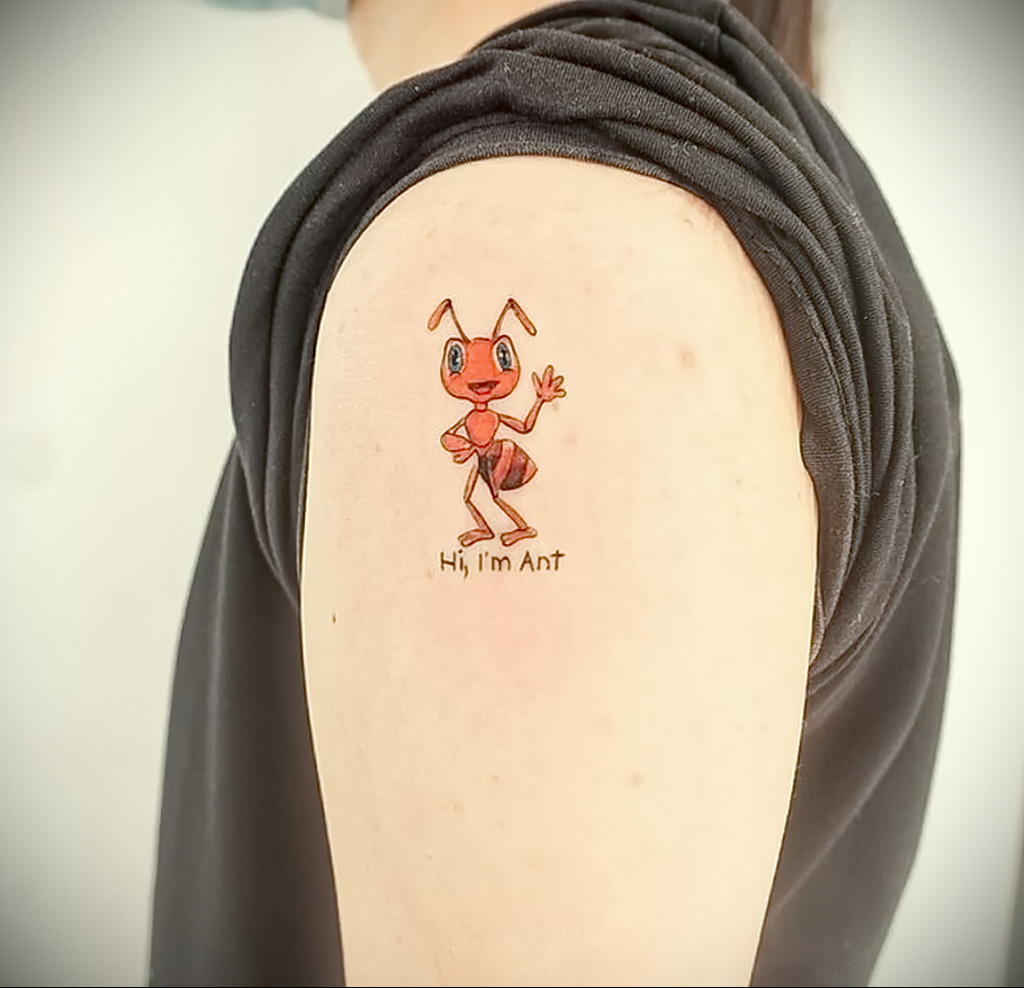 Fotó példa egy tetoválásra hangyával 03/21/2021 №07 - Hangya tetoválás -