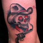 tetováló revolver fotó példa rajz 16.02.2021 №0122 - tetováló revolver -