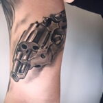 tetováló revolver fotó példa rajz 16.02.2021 №0105 - tetováló revolver -