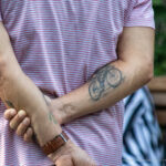 Kerékpáros tetoválás az ember jobb karján - Utcai tetoválás -2020.09.29- 3