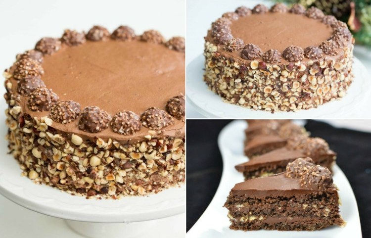 Skombinujte Rocher a Nutellu na koláč rocher torte nutella-lahodný-dezert-nápad-recept