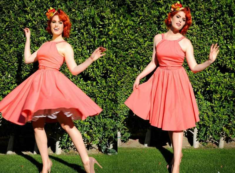 Šaty Rockabilly - prevedenie so spodničkou v jemnej ružovej farbe Rockabilly sa oblieka hladko-ružovo-elegantne-žensky