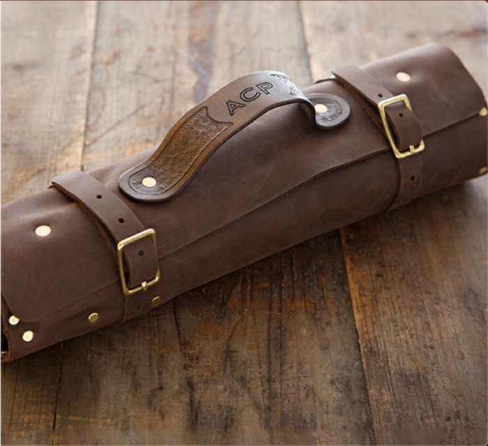 Kožené roll-up vrecko moderného dizajnu štýlové na mieru