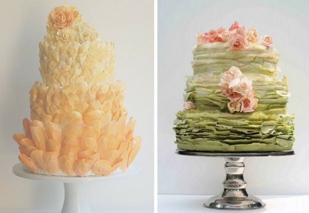 nápady na pečenie krásna dekorácia krémová zelená béžová farba