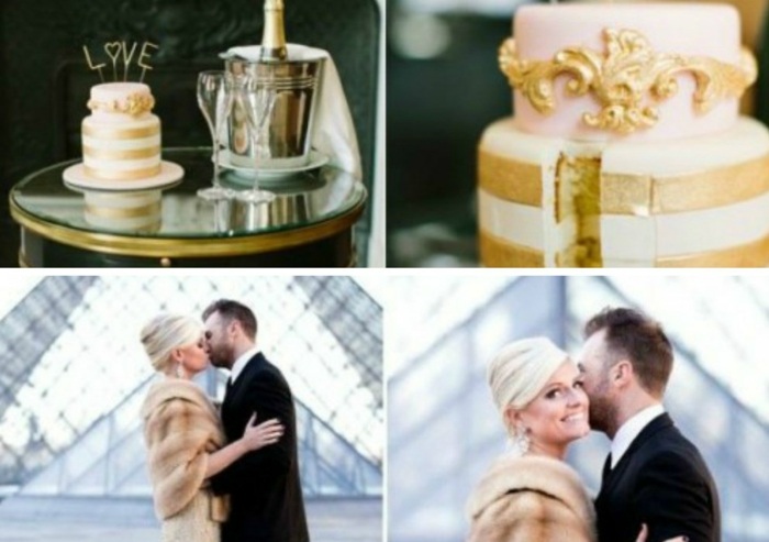 Výlet do Paríža pred Louvre Šampanské a svadobná torta v Paríži