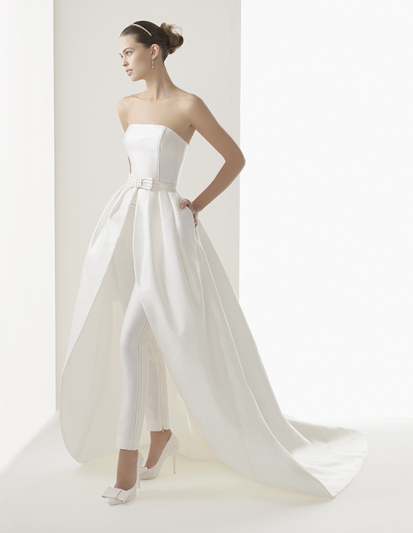 svadobné šaty-nohavice-kombinácia-bandeau-korzet