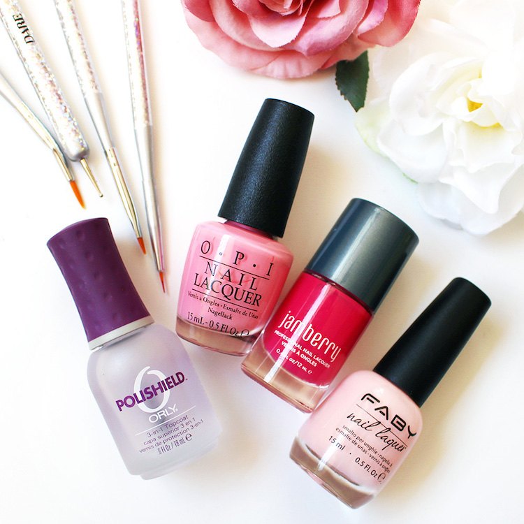 Ružové nechty-urob si sám-nechty-vzory-nástroje-na nechty-nástroje-nástroje