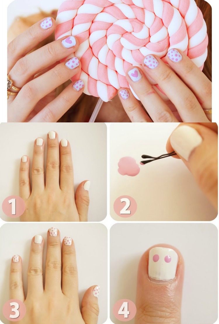 pink-nail-do-it-yourself-nail-designy-biela-svetlo-ružová-vzor-cukrová trstina