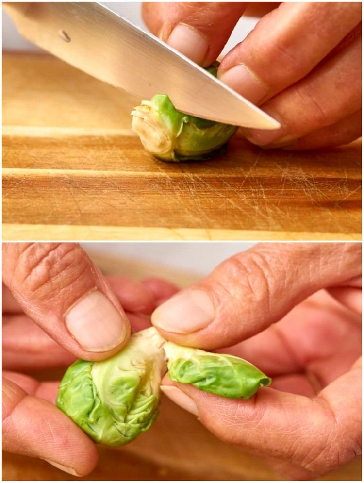 Vyčistite ružičkový kel takto to funguje Vyrežte konce stopky