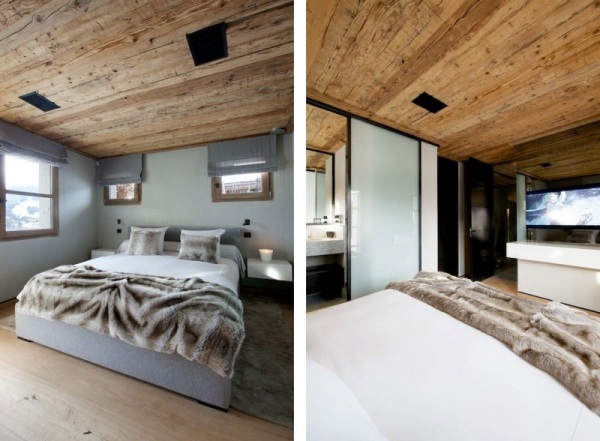 Interiér spálne Chalet Cyanella