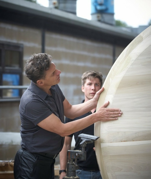 moderné kusy nábytku jedálenský stôl dyha drevo okrúhleho tvaru stabilné