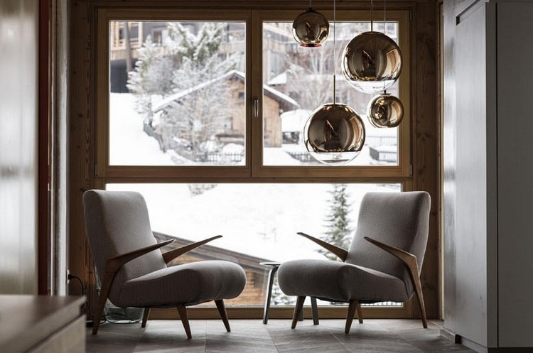 moderné prvky dizajnový nábytok svetlá strešný hotel