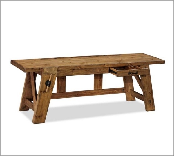 Zariaďovací pracovný stôl v rustikálnom štýle Dizajnový nábytok do skrine