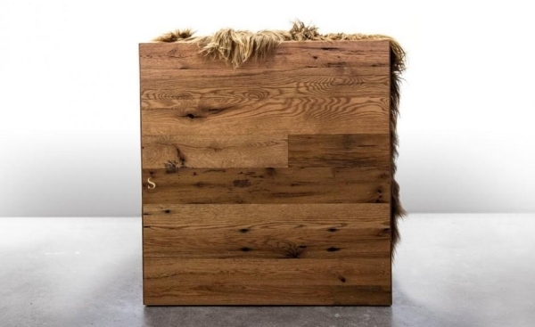 Nábytok do obývačky z dubového dreva-sedačka Rüchwand-rustikálny interiér