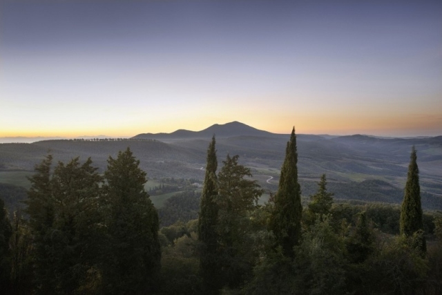 Monteverdi Hotelová krajina Panoramatická terasa Hotel Taliansko Castiglioncello del Trinoro Toskánsko
