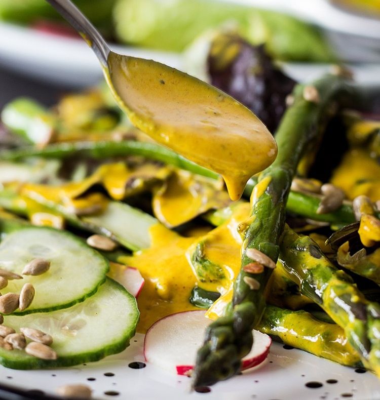 Špargľový šalát Nízkokalorické nízkokalorické šaláty na grilovanie