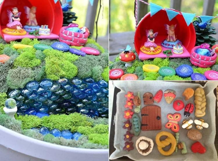 Nápady na soľné cesto do záhrady - vyrobte figúrky do minizáhradky