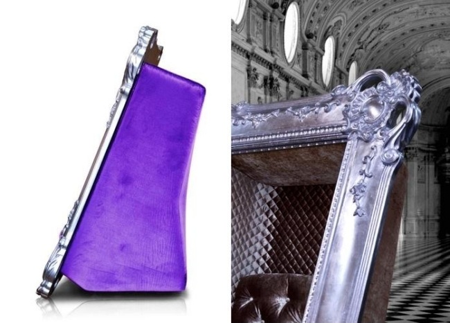 Dizajnové kreslo-portrétový rám-Rámová stolička-Slokoski nábytok