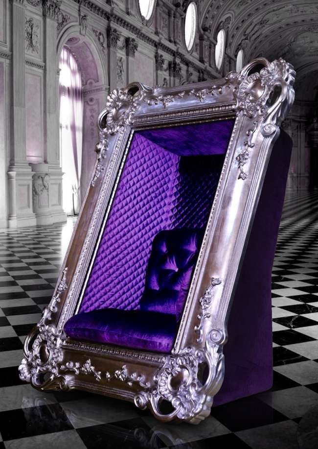 Rámové kreslo moderného dizajnu mäkké čalúnenie-zamatový drevený rám-lakovaná strieborná povrchová úprava