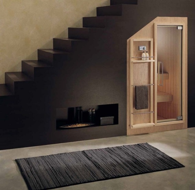 Fínska sauna-KOKO-EFFEGIBI-schody-suterén-vstavaný