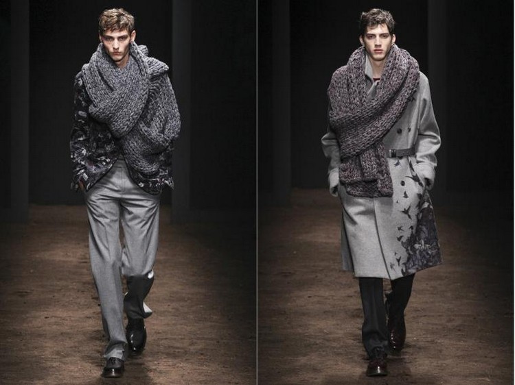 Šály a kabáty spôsobom-móda-jeseň-zima-xxl-pletené-Salvatore-Ferragamo