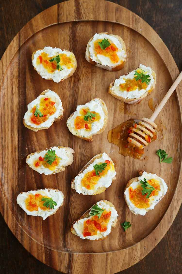 Nápad na predjedlo s chilli džemom