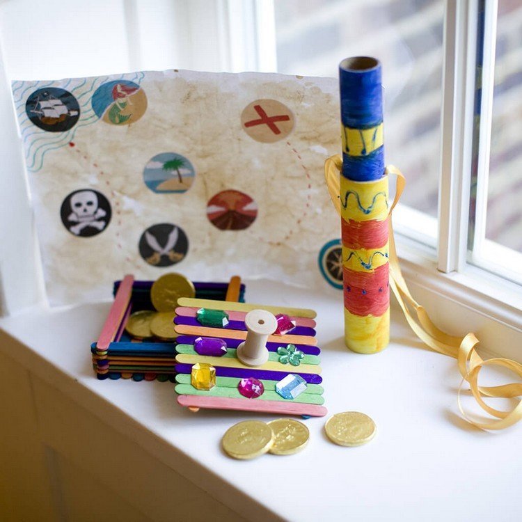 pirát-poklad-truhlica-drotár-drevo-zmrzlinové tyčinky