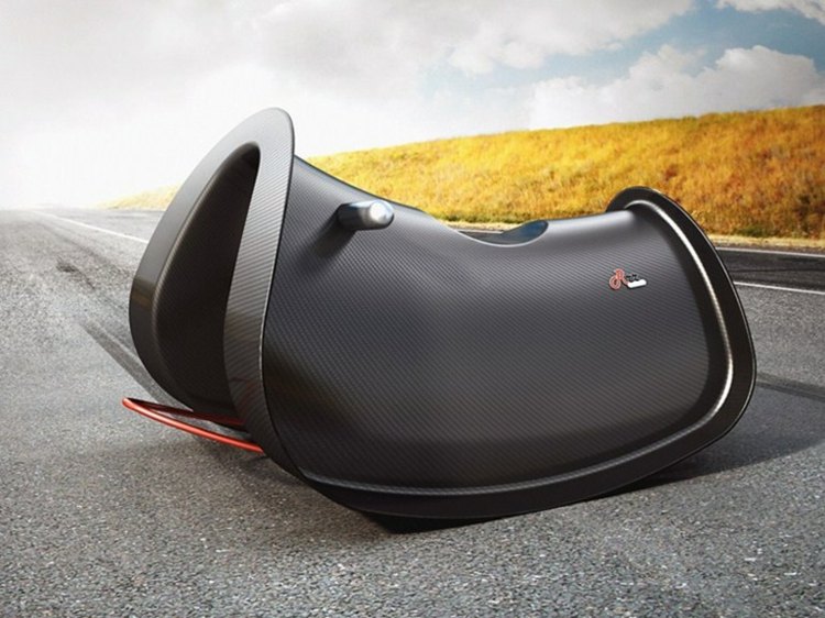 Hojdací koník vyrobený z plastu moderného dizajnu od Illoocha