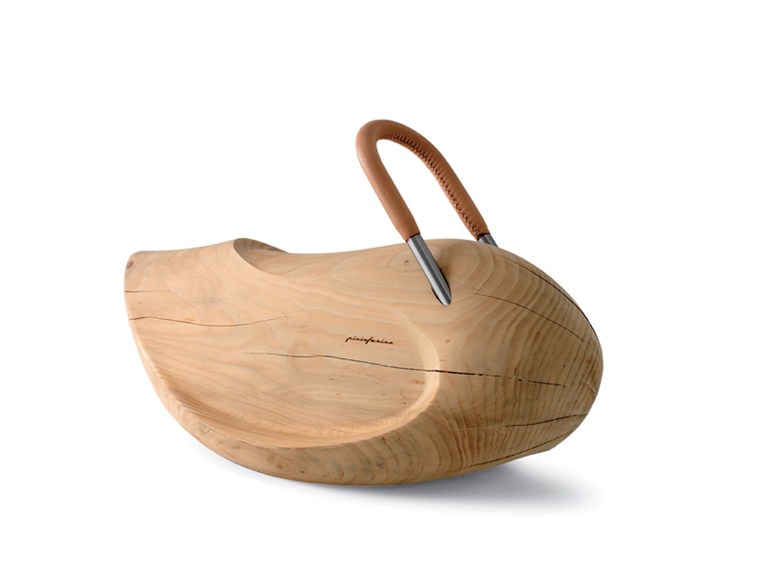 Hojdací koník vyrobený z drevenej kože, moderná rukoväť Riva