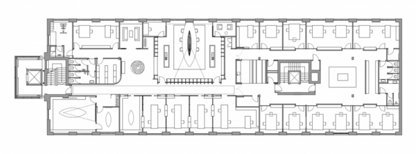 Skica budovy prístavby