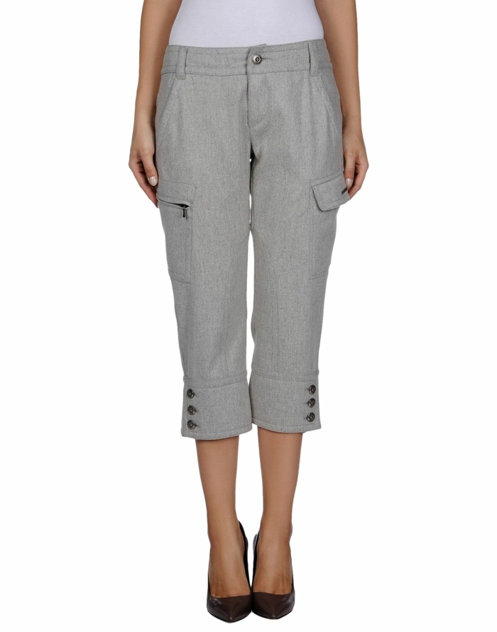 Vlnené nohavice 3/4 dĺžky od ERMANNO SCERVINO Nohavice-s-vreckami-na nohe-vyrobené z vlny-ERMANNO-SCERVINO-3-4-dĺžka