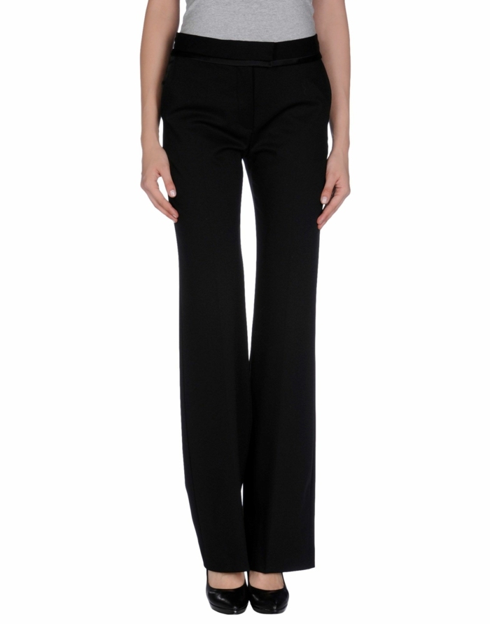 Dámske čierne hodvábne a vlnené nohavice Alberta Ferretti čierne nohavice-od-Alberta-Ferretti-hodváb-a-vlna