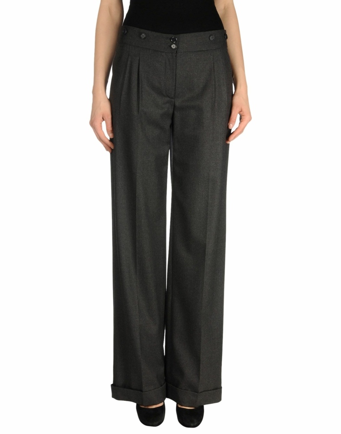 Maxi nohavice s ryhovaním od Moschino cez yoox Moschino-maxi-nohavice-vyrobené z vlny