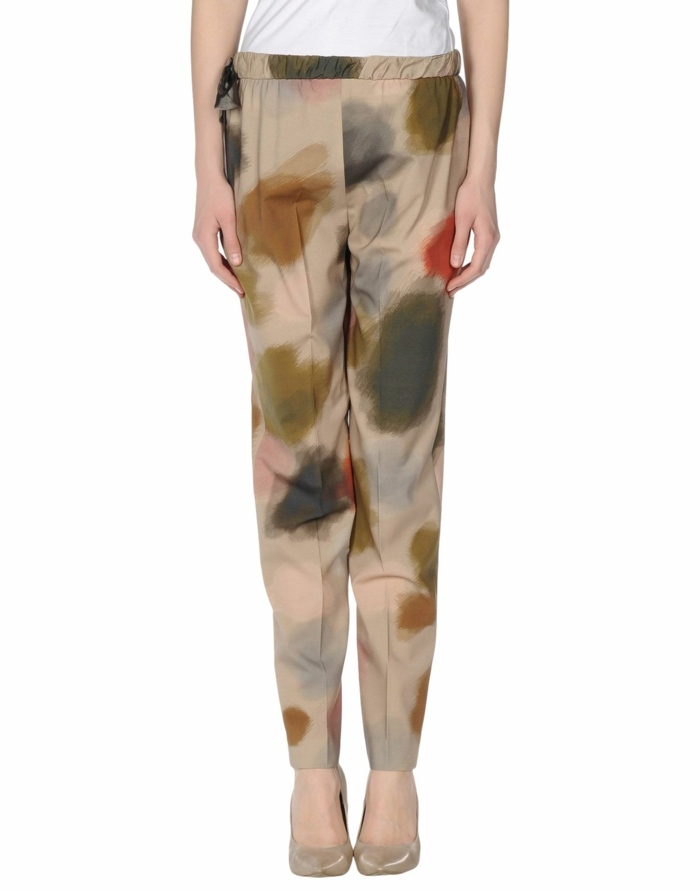 Námorné ležérne nohavice od Jil Sander Jil-Sander-Navy-nohavice-s-farebným vzorom