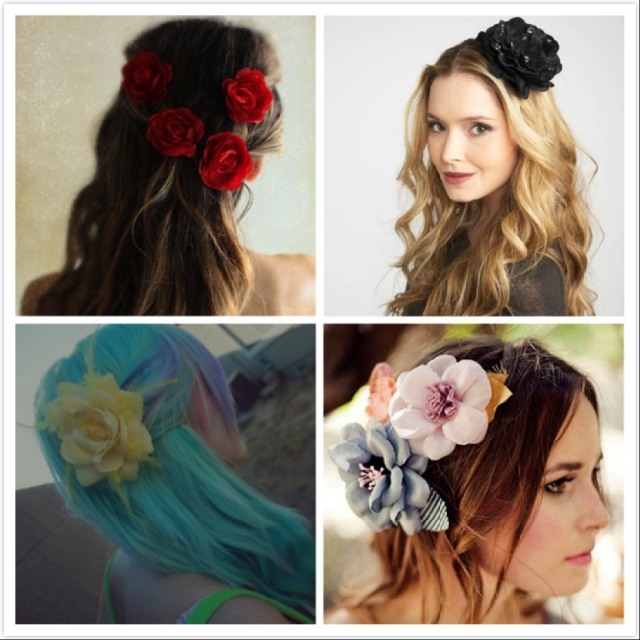 Štyri varianty s látkovými ružami štyri varianty-dekor-na-vlasy-ženy